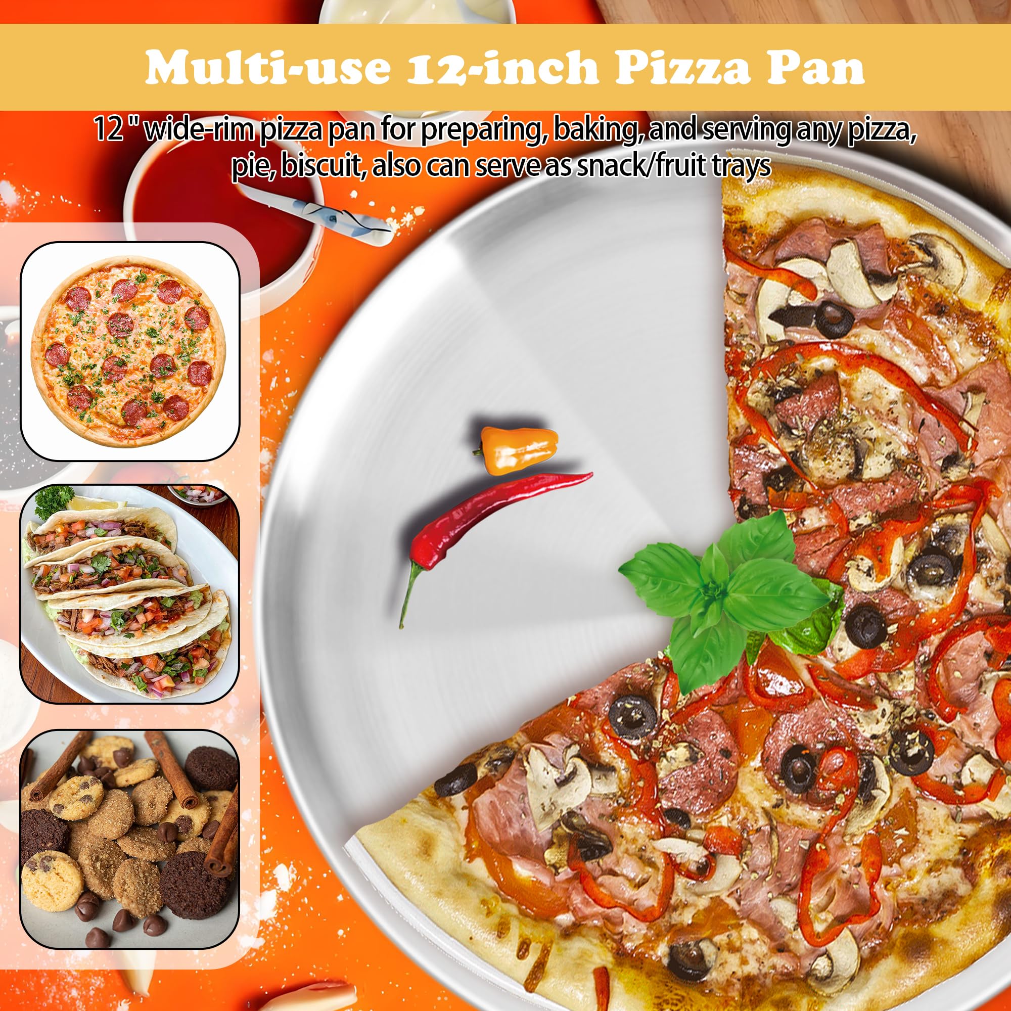 AWTBDP durable stainless steel pan resists warp and scratches.