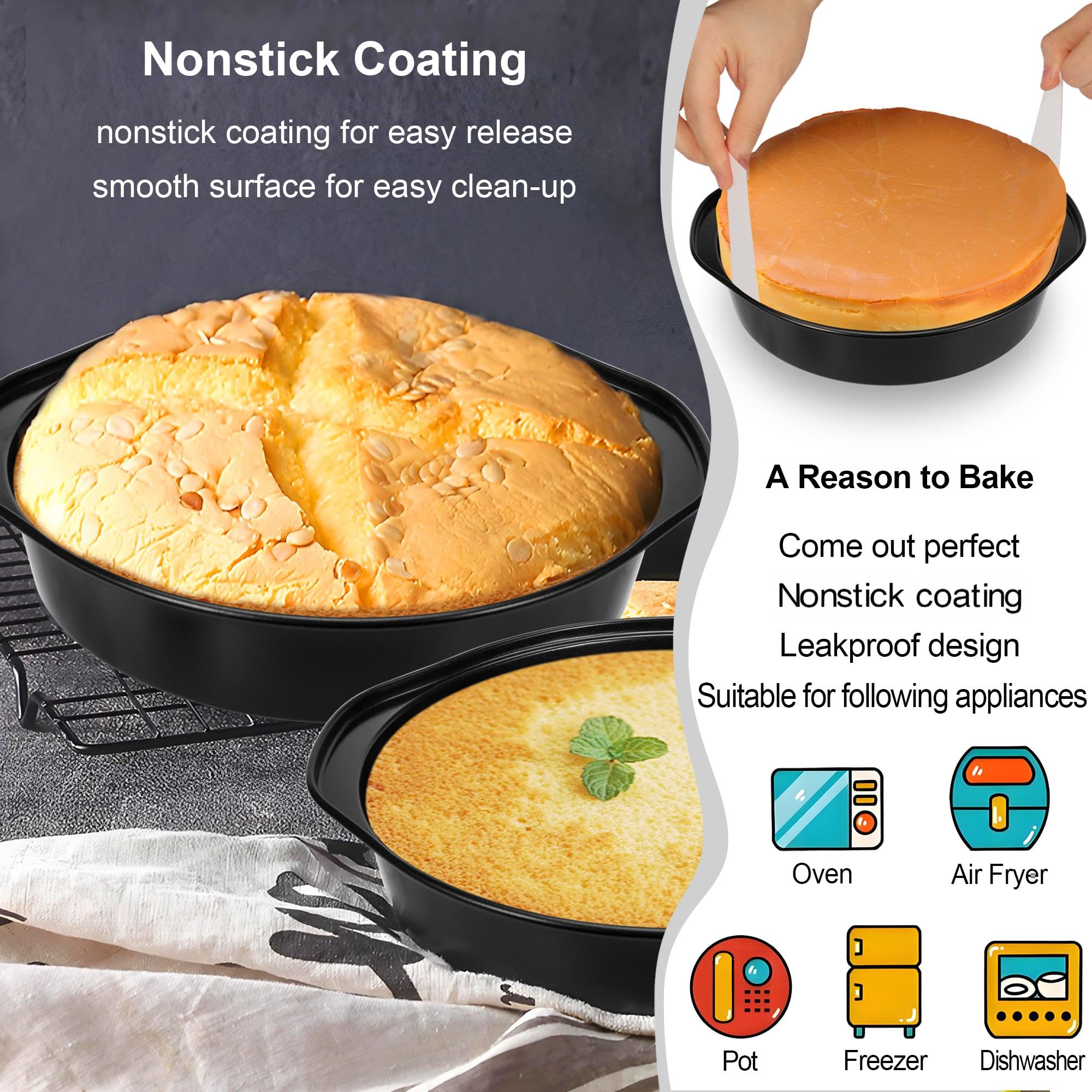 AWTBDP ergonomic handles provide secure grip during oven transfers.