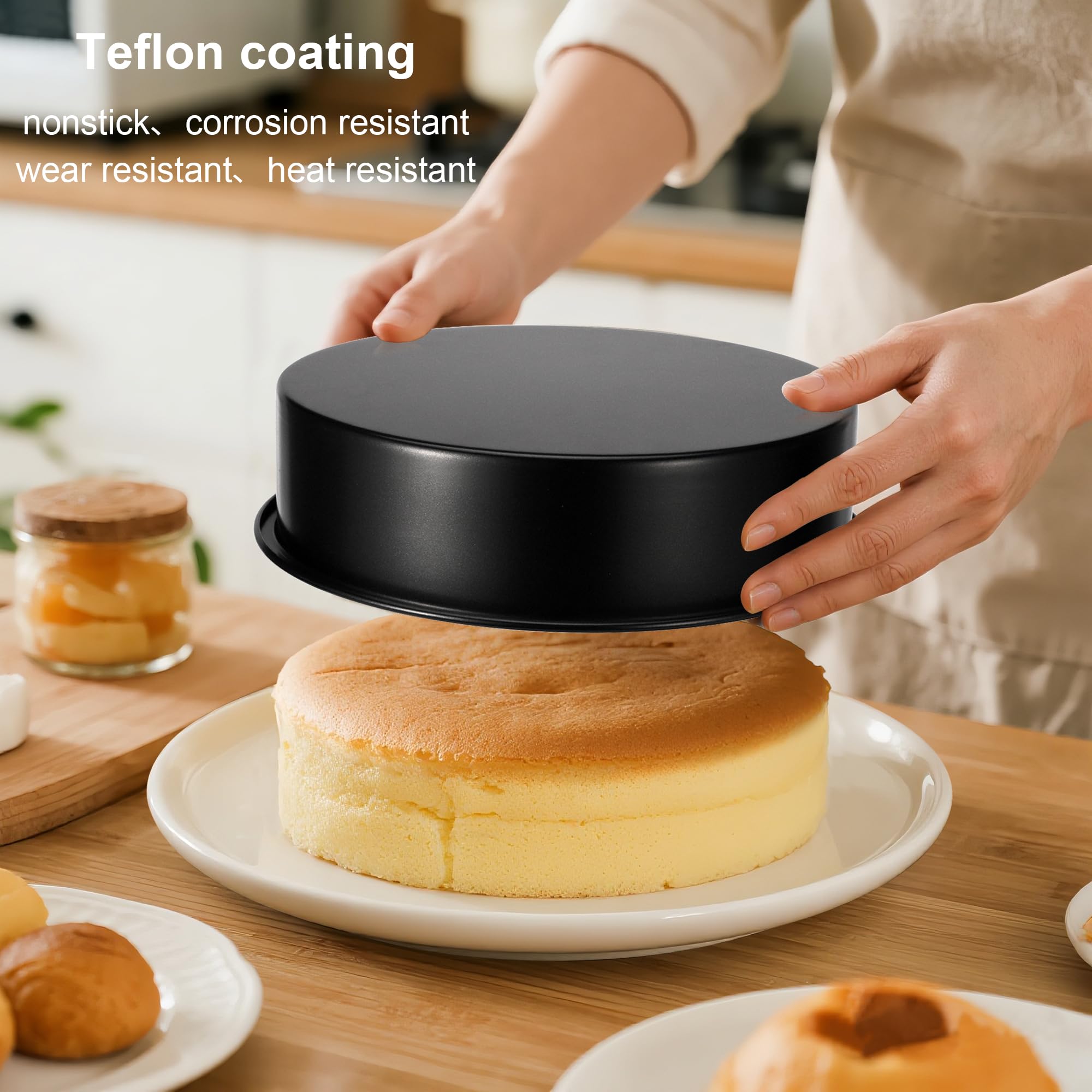 Non-stick coating aids easy release and simple cleanup.
