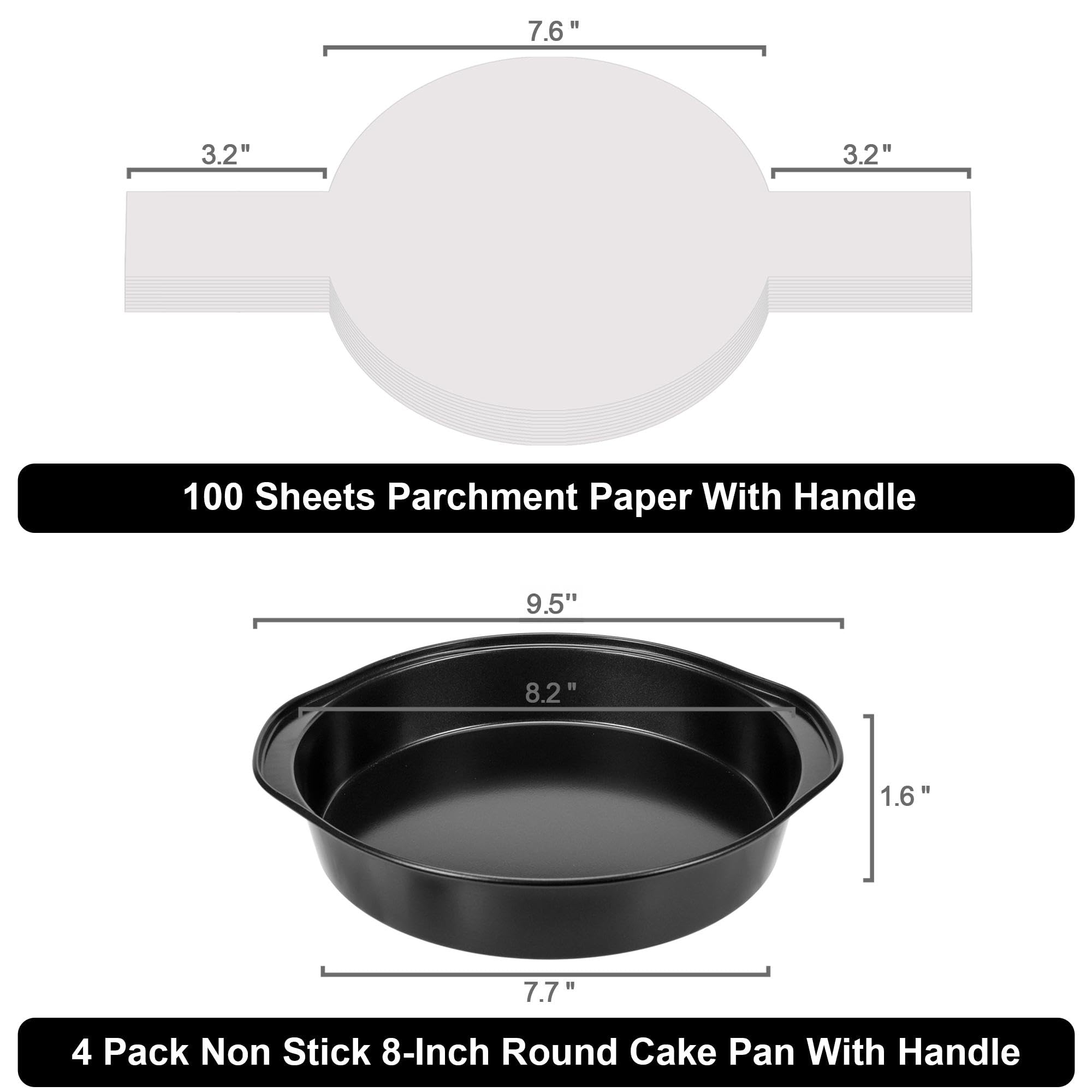 AWTBDP pre-cut parchment paper aids easy release and cleanup.