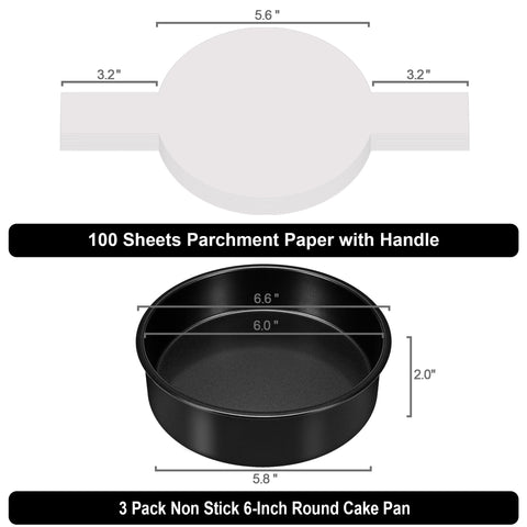 AWTBDP smash cake pans with parchment paper for easy release.
