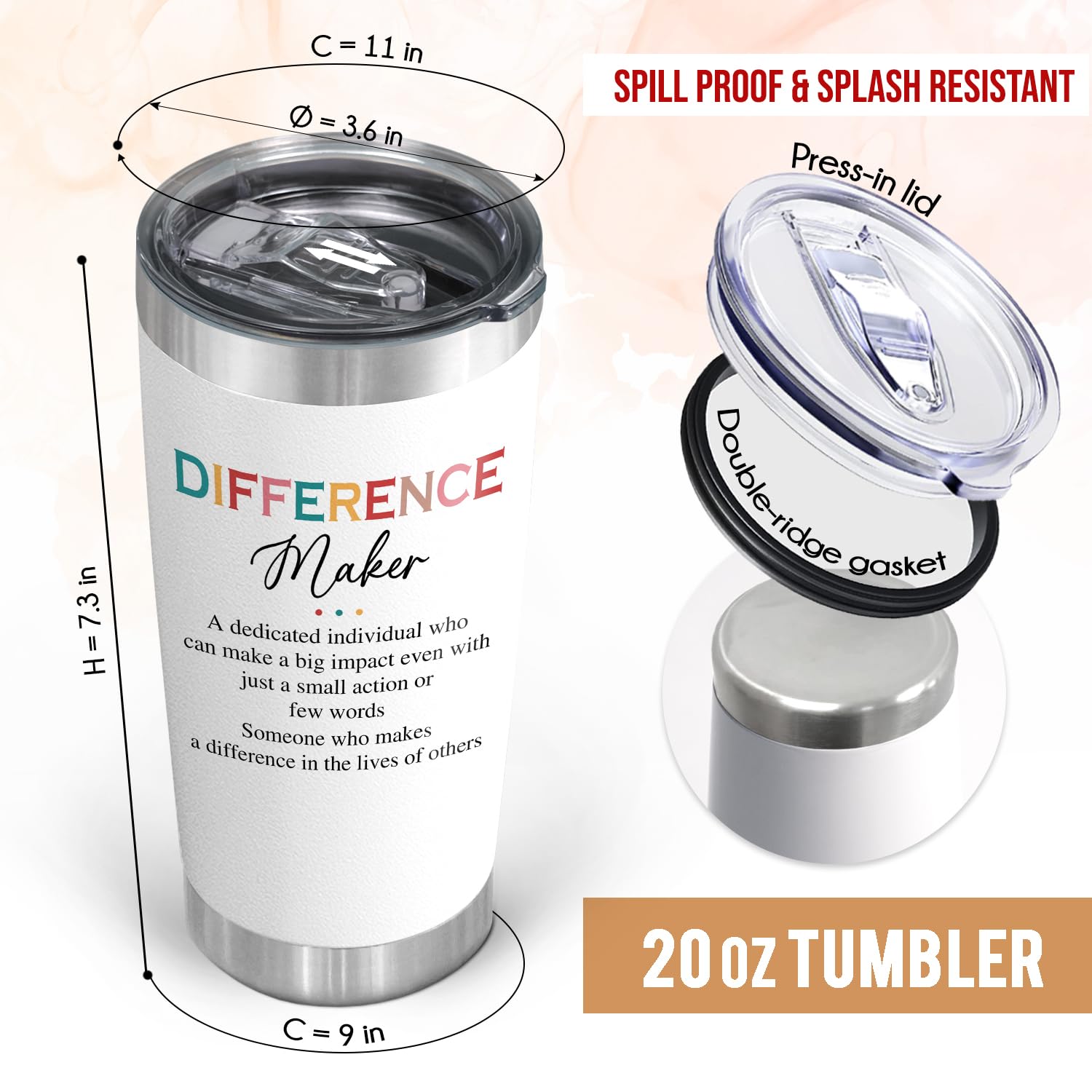 AXIARA 20oz tumbler gift packaging highlights a thoughtful, ready-to-give present