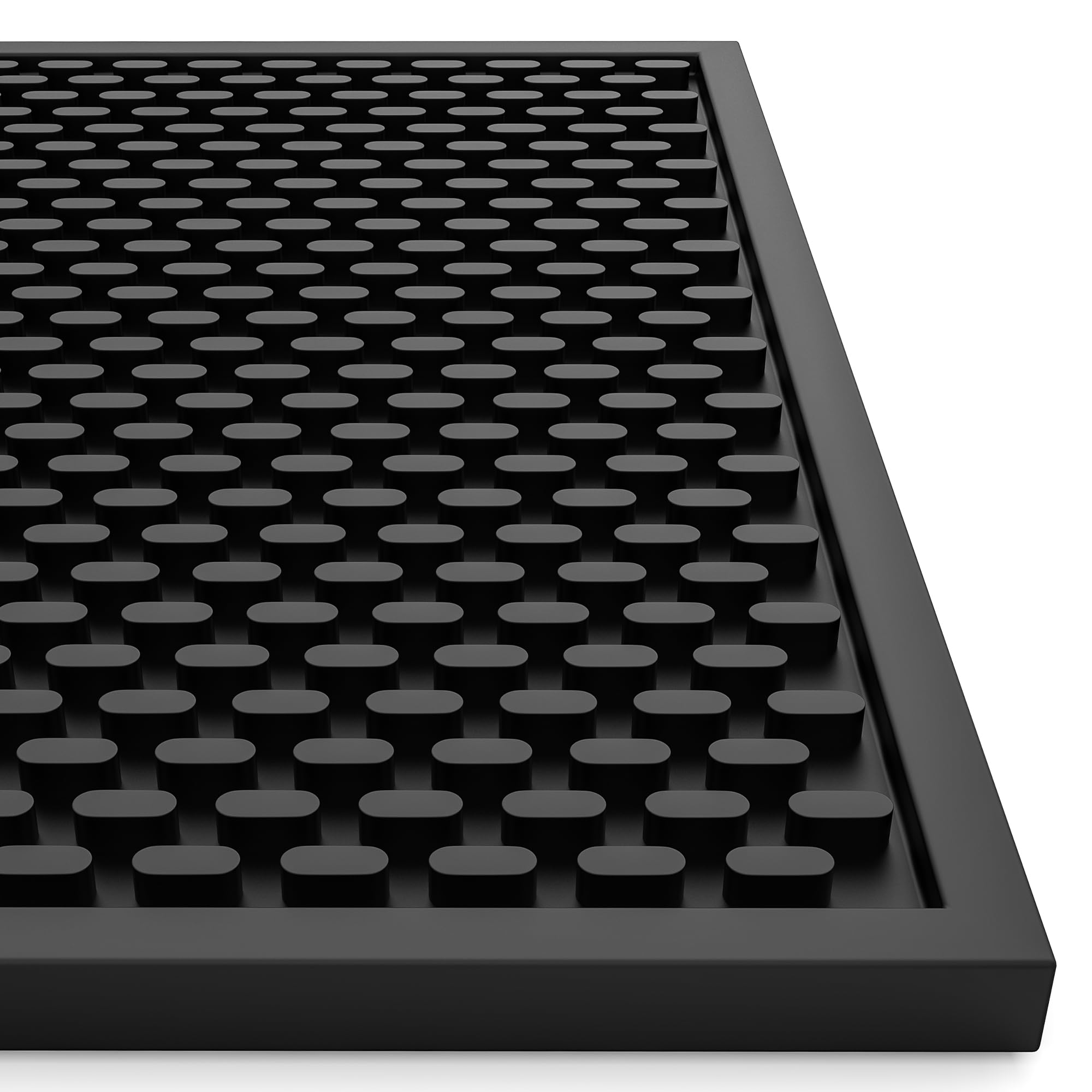 AXIESO Silicone Drip Mat, 0.5 inch thick, protects countertops from spills.