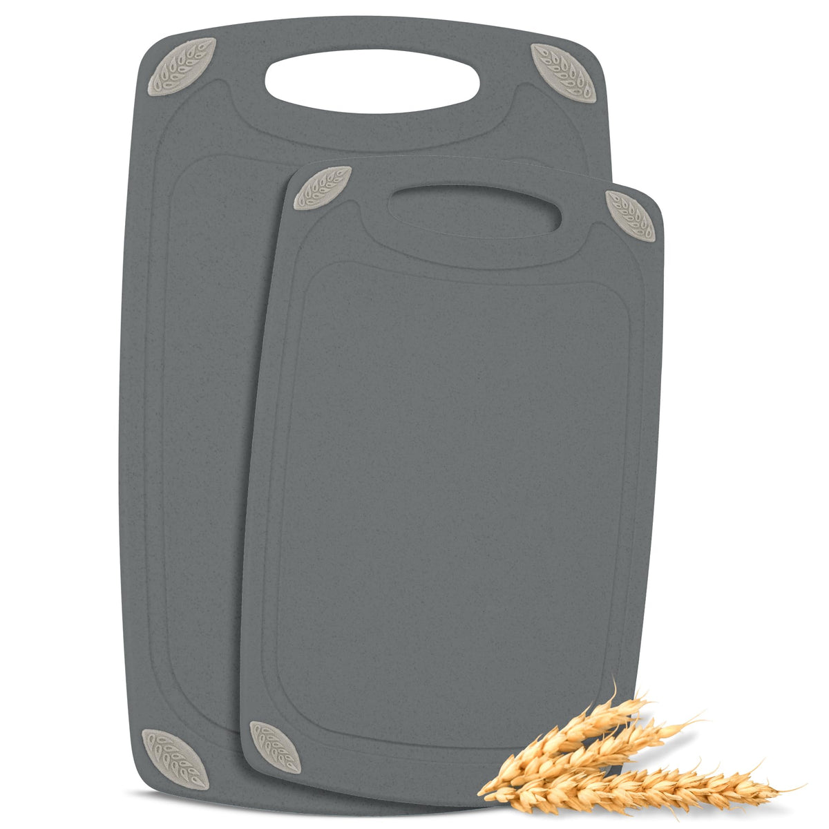 AXIOM CREATIONS large cutting board from wheat straw, ideal for meal prep and versatile chopping.