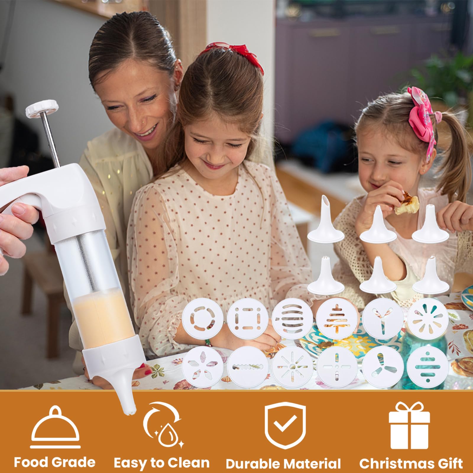 AXWATDEI ergonomic design ensures comfortable use during long decorating sessions.