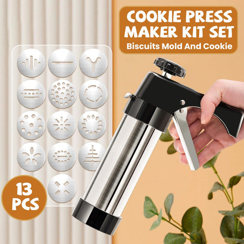AXWATDEI spritz cookies on a tray bake for even, professional results.