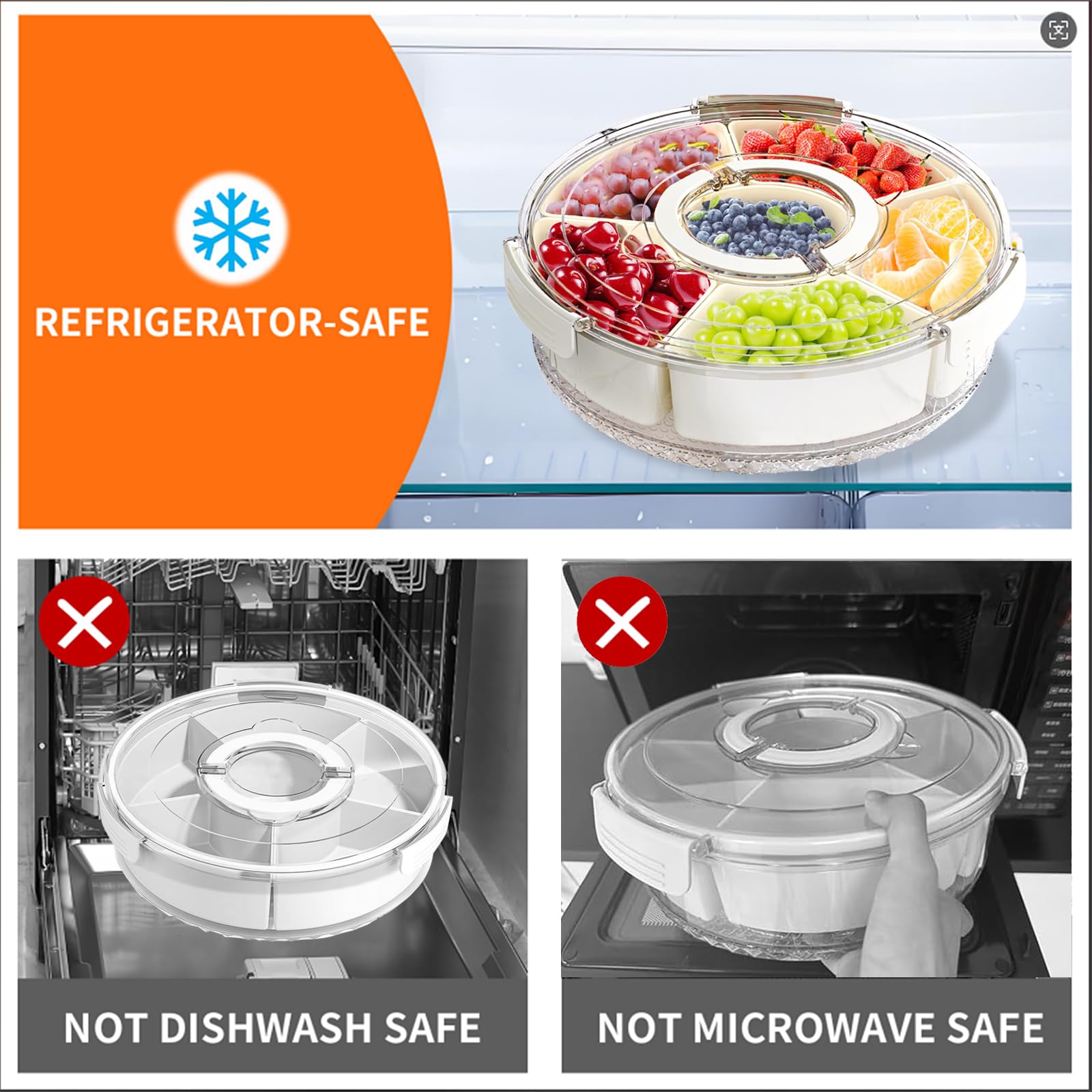 AYauGamA detachable compartments simplify cleaning after use