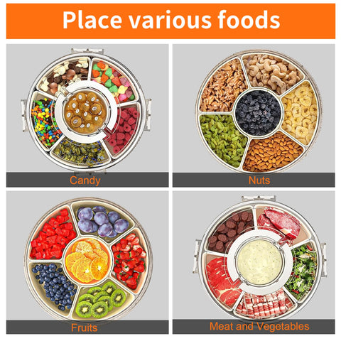 AYauGamA transparent lid enhances visibility for quick snack selection