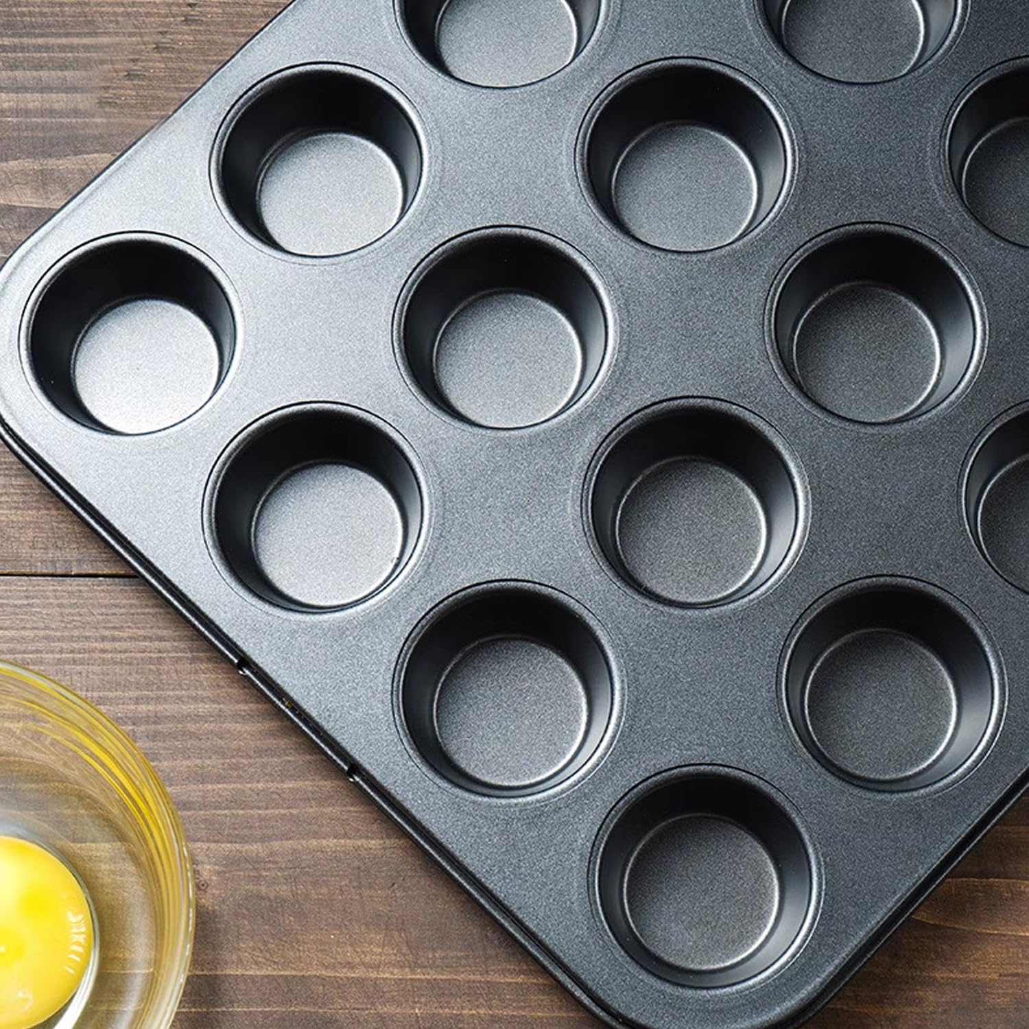 Aybloom 24-cup configuration allows bite-sized treats for gatherings and meal prep.