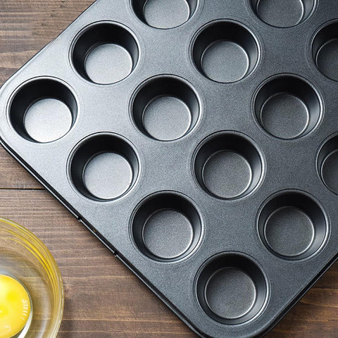 Aybloom 24-cup configuration allows bite-sized treats for gatherings and meal prep.