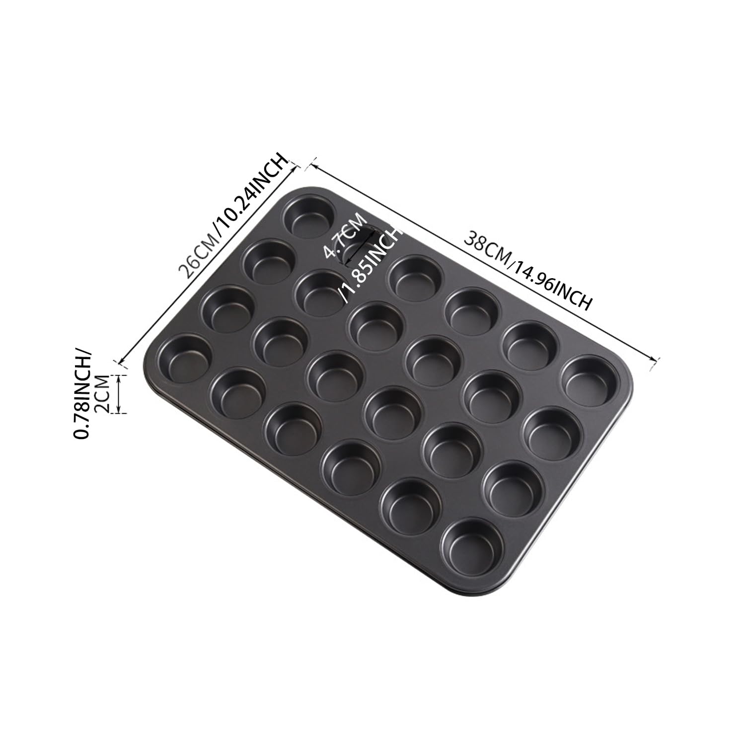 Aybloom mini muffin pan with nonstick coating for smooth release and quick cleanup.
