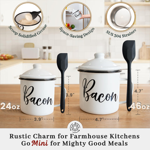 3-layer enamel construction resists staining and chipping for lasting kitchen use.
