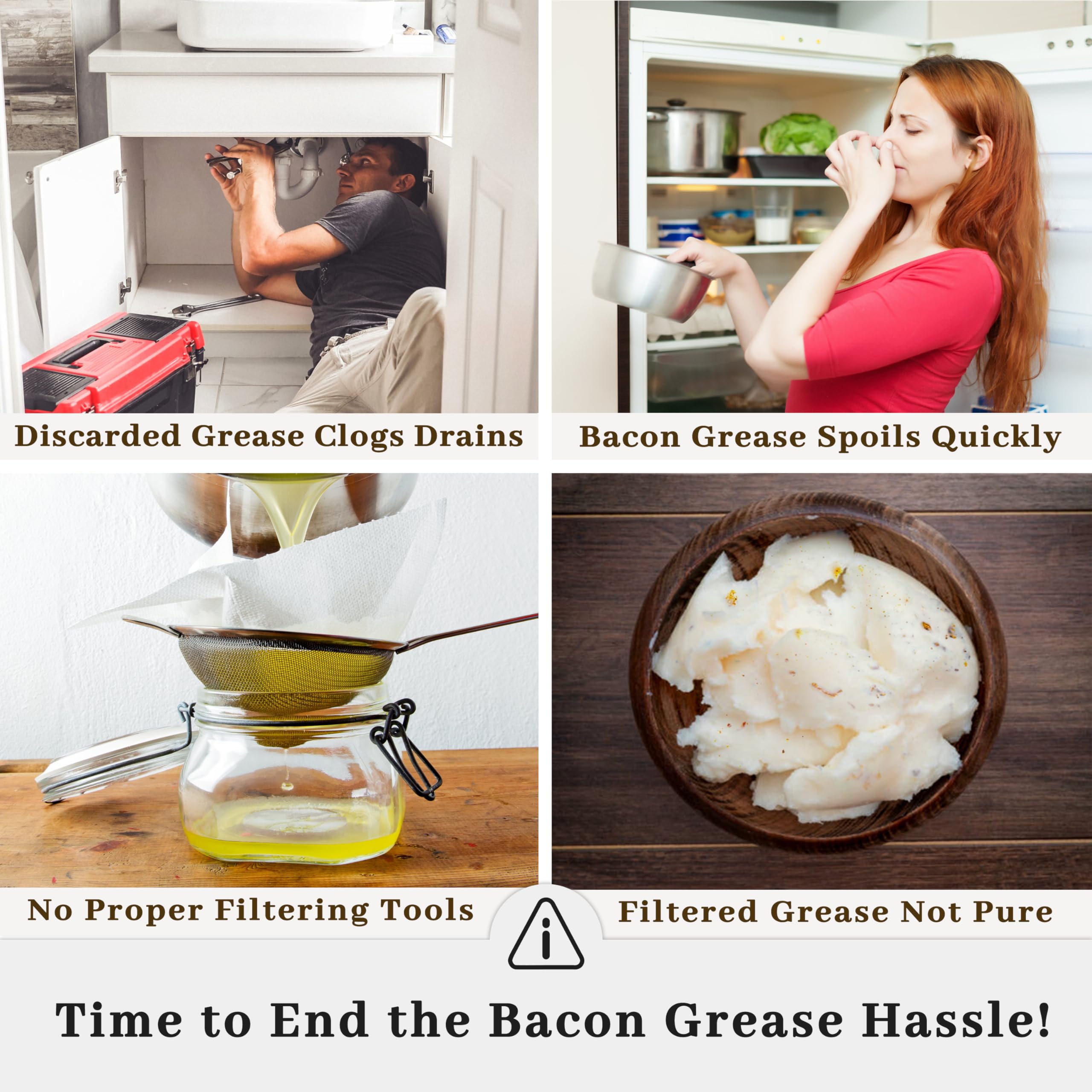 Ayerphalo grease container includes a silicone spatula for easy scraping and stirring.