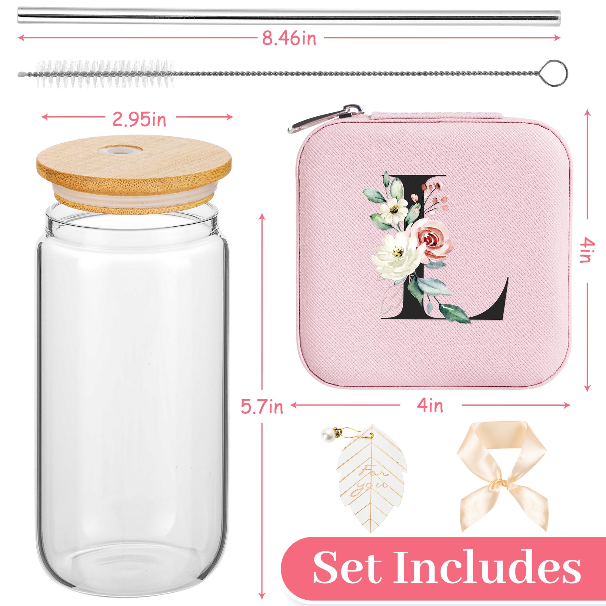 AYGXU glass mug with bamboo lid and straw ideal for tea or water