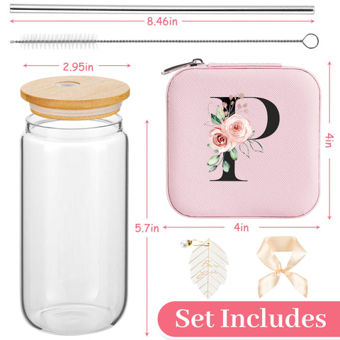 AYGXU sunflower initials design personalizes the box, ideal for gifting and daily jewelry organization.