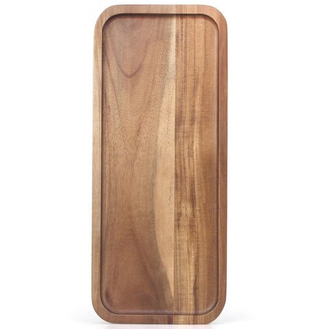 Ayiaren acacia charcuterie board rectangle ready for appetizers and cheese.