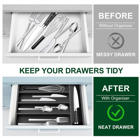 Ayiaren versatile wood drawer tray doubles as a desk or craft organizer.