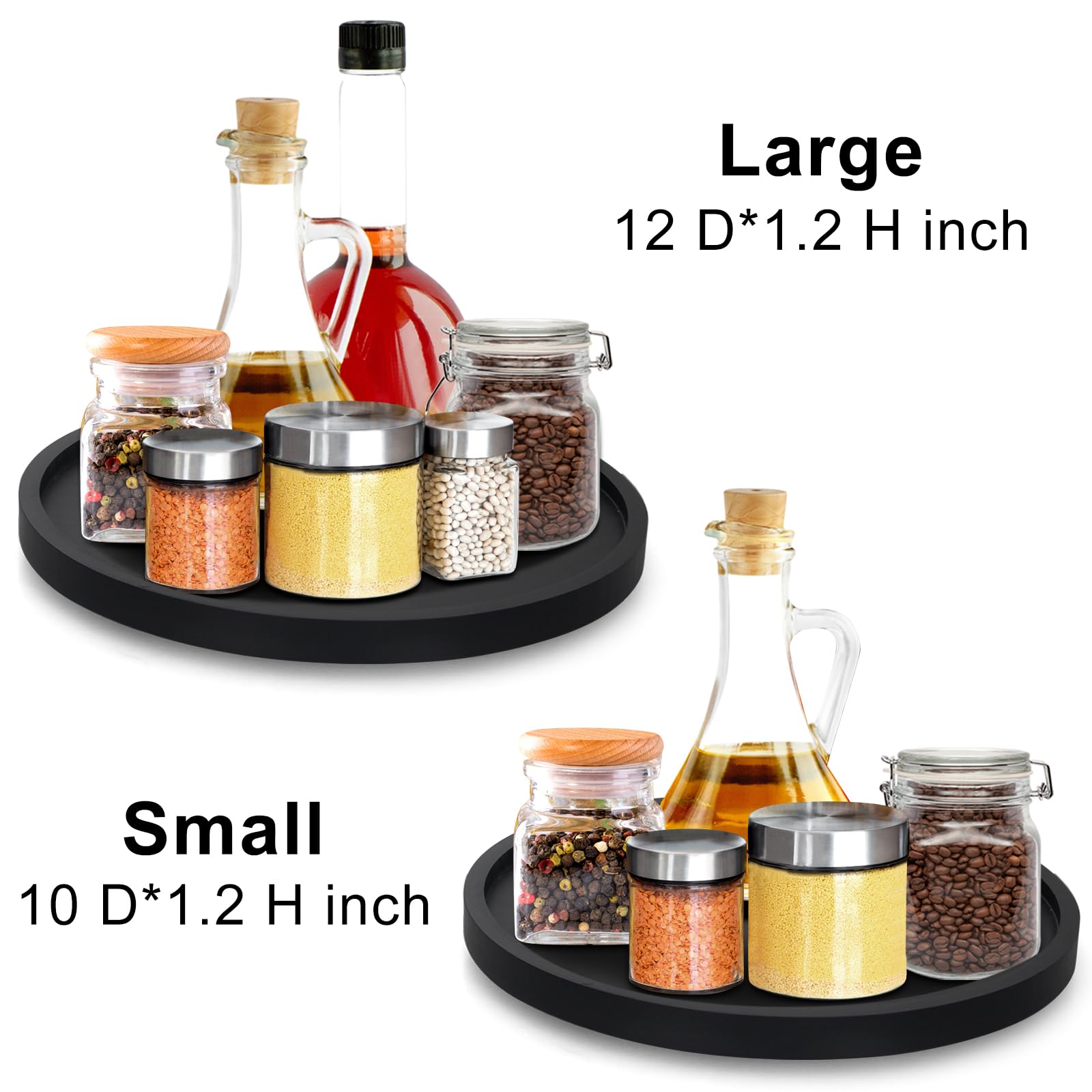 Ayiaren coffee bar Lazy Susan keeps drinks and snacks within reach.
