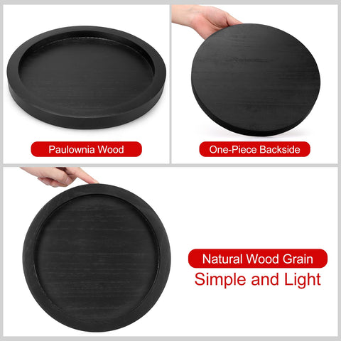 Ayiaren round decorative tray on vanity and bathroom surface