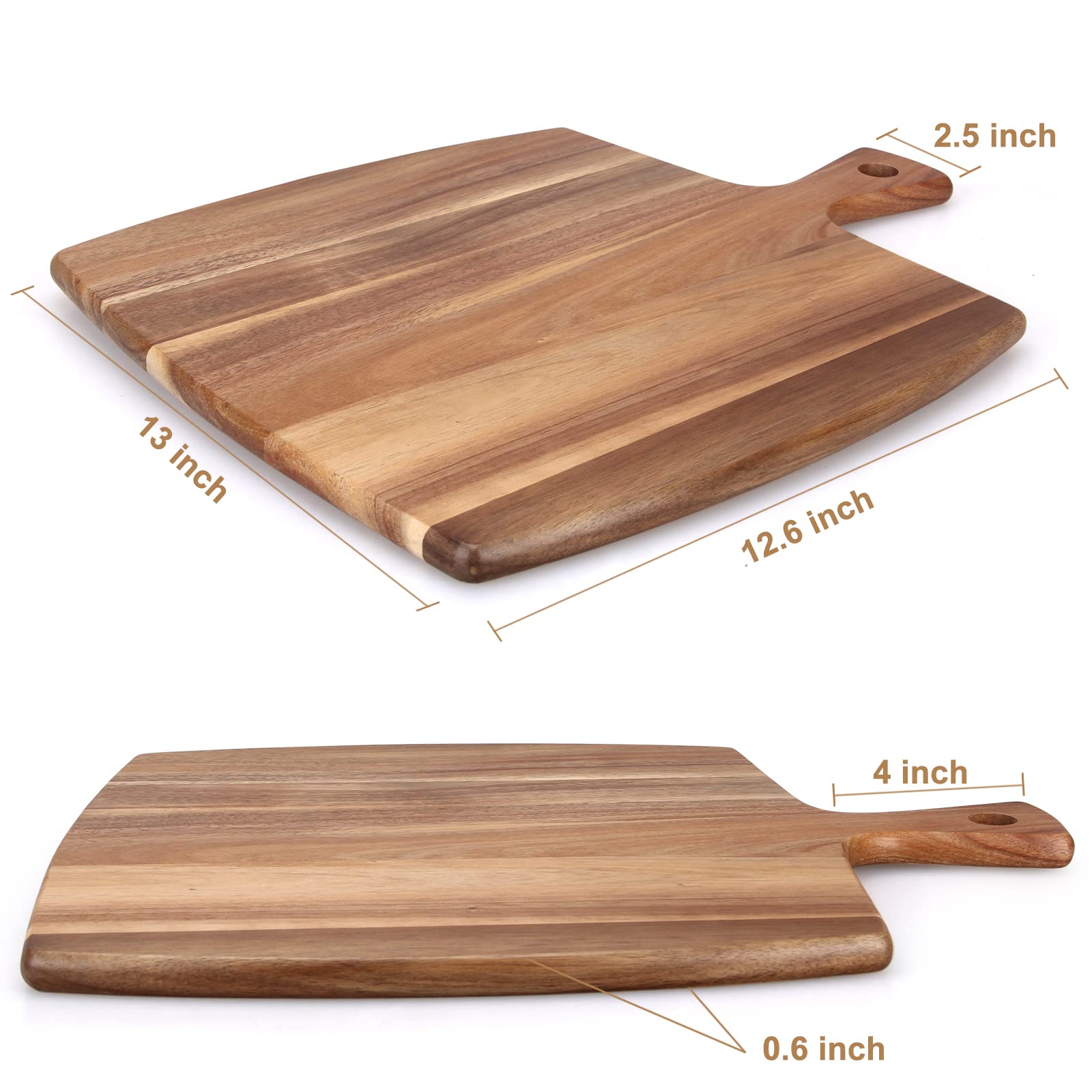 Ayiaren rustic finish cutting board doubles as a serving tray.