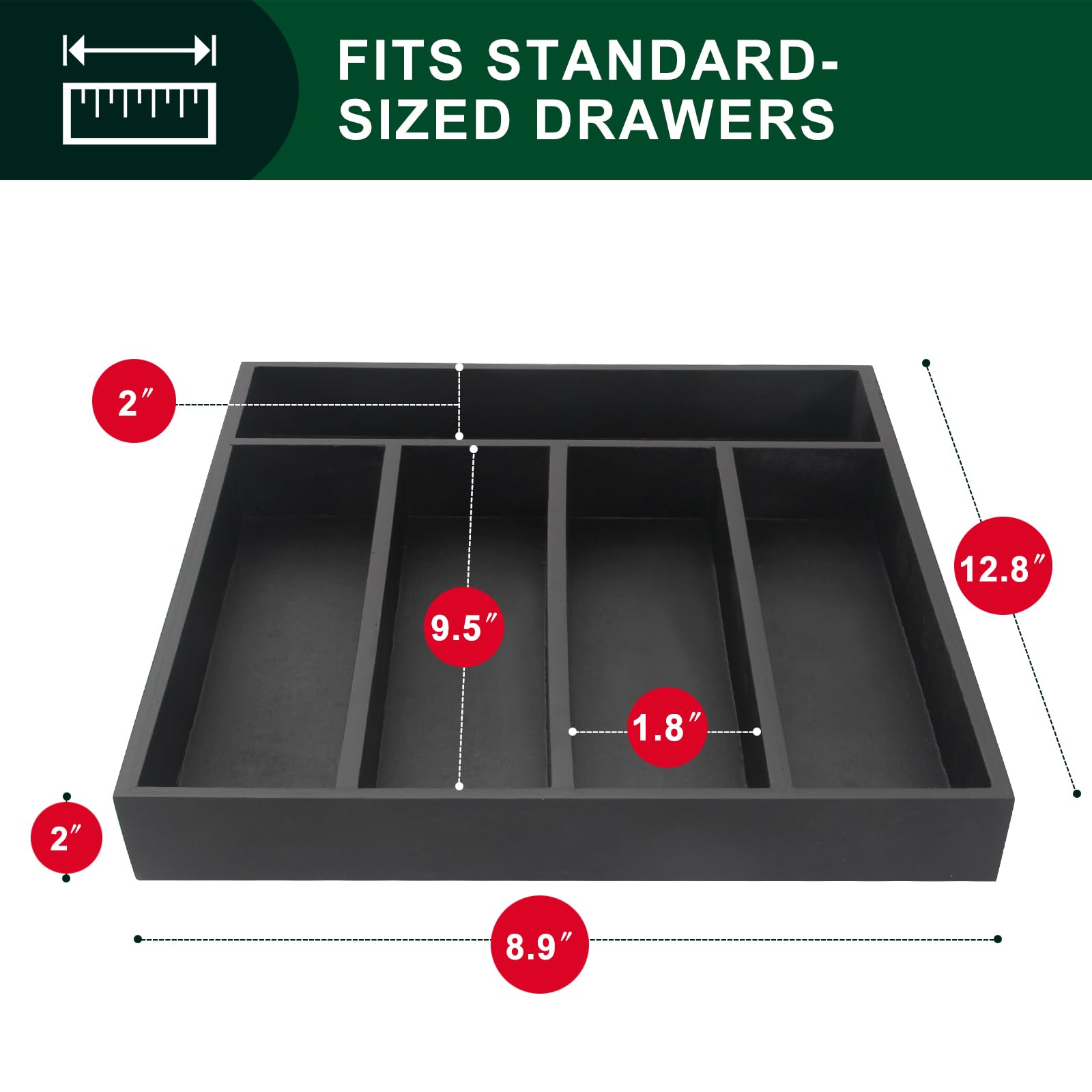 Ayiaren eco-friendly wooden organizer with a reinforced base for durable kitchen storage.