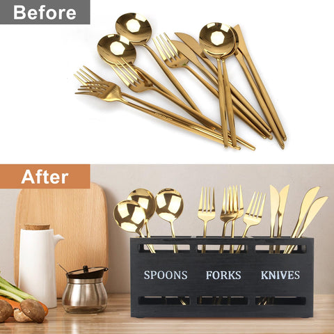 Ayiaren travel-friendly utensil caddy stays secure on journeys and picnics.