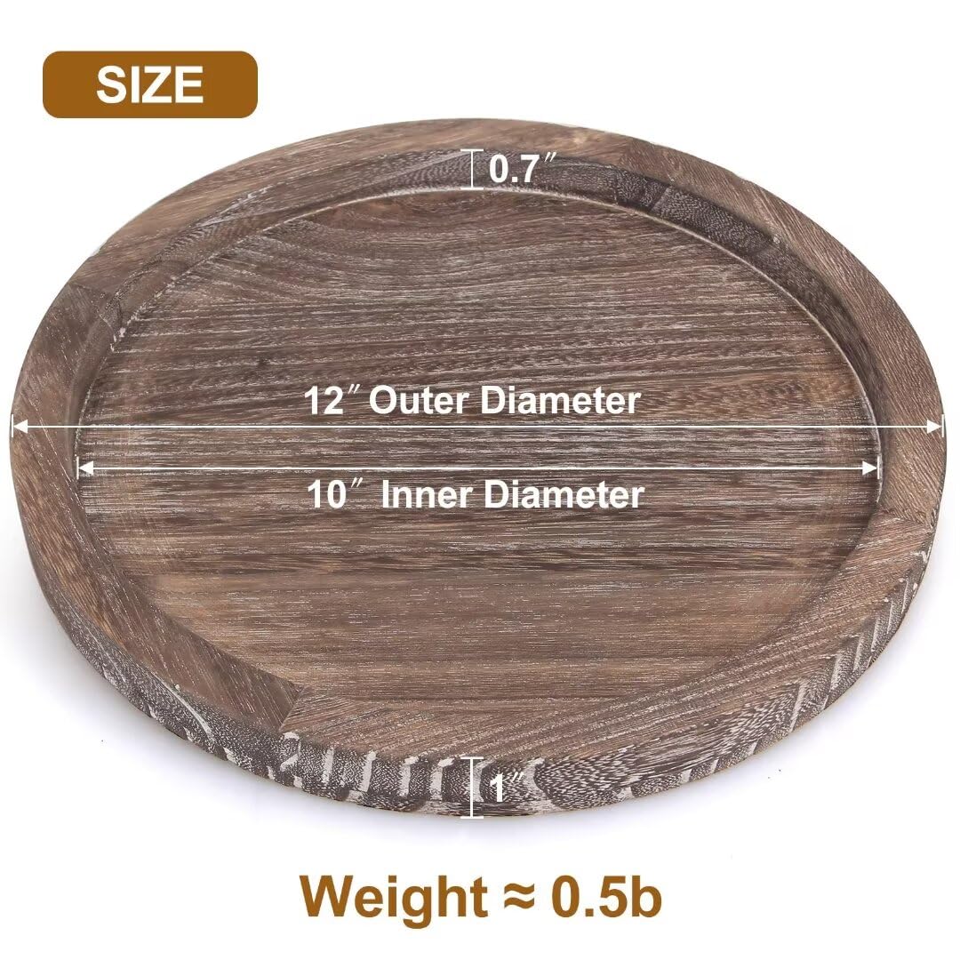 Ayiaren tray with 12-inch footprint complements small spaces and tables.