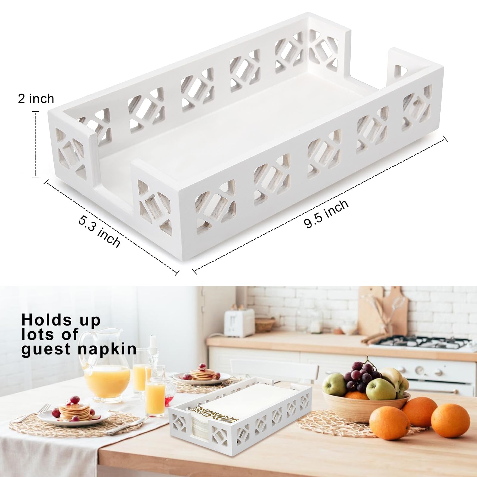 Ayiaren desk or office setup towel holder helps maintain tidy workspaces with napkins.