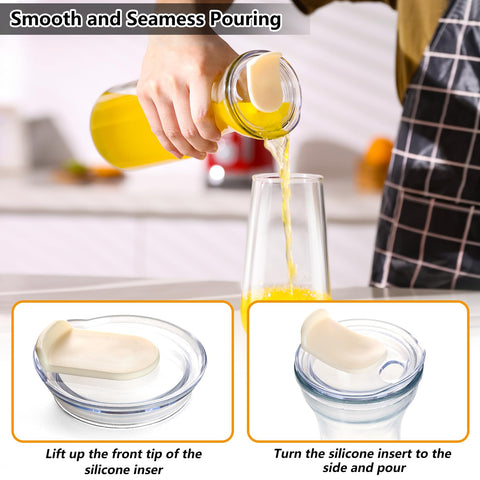 AYL airtight flip-top lid close-up highlights mess-free serving