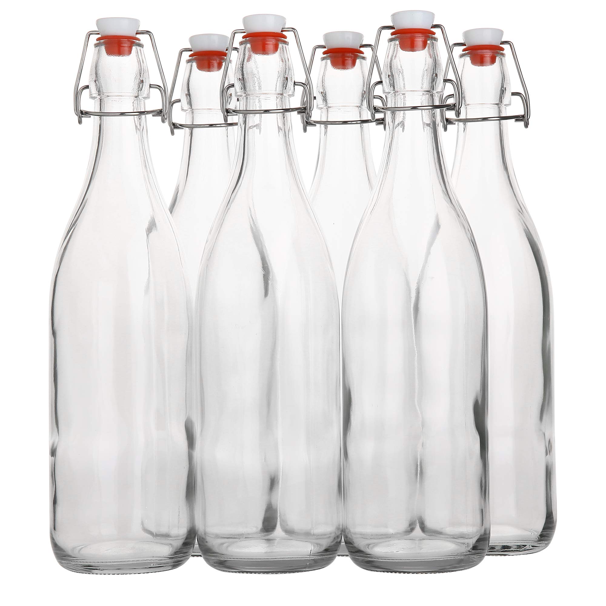 AYL flip-top glass bottle 1L demonstrates durable glass for long-lasting use.