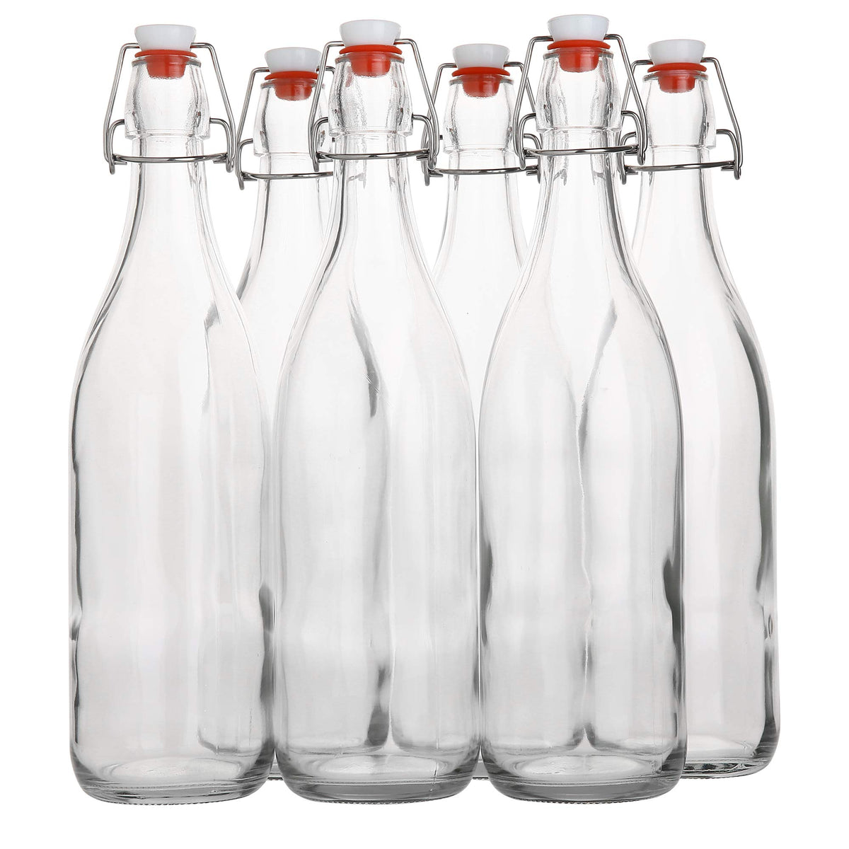 AYL flip-top glass bottle 1L demonstrates durable glass for long-lasting use.