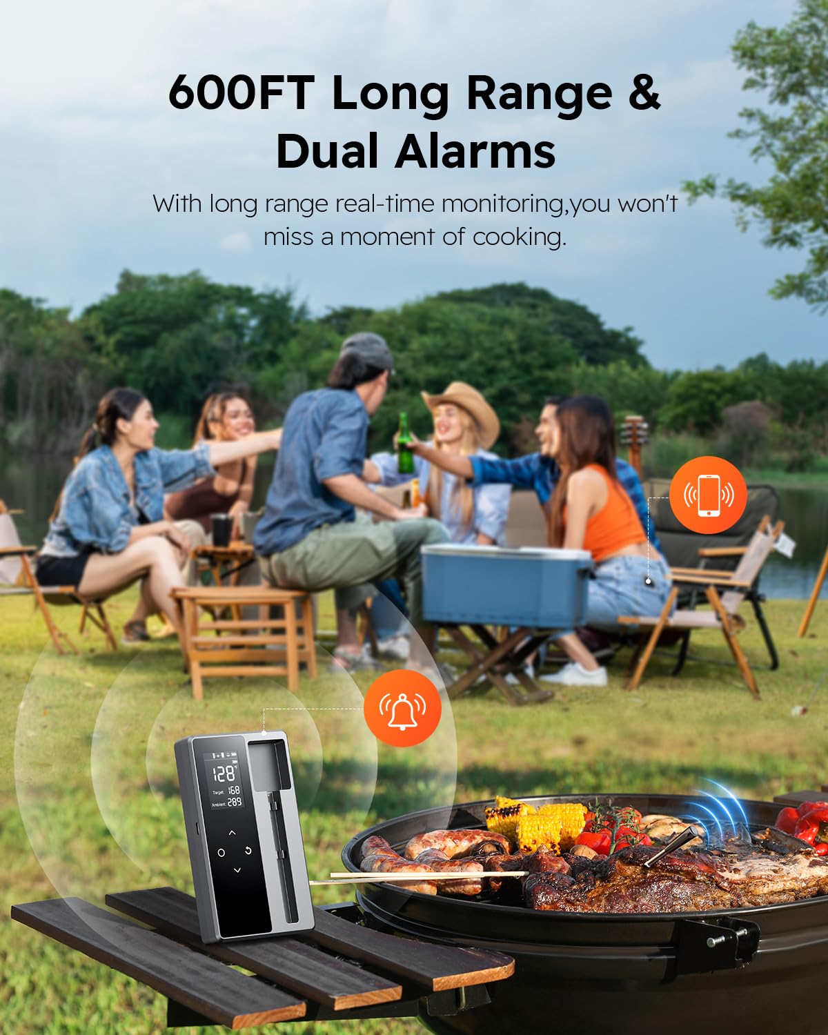 AYMDKI 600ft Bluetooth range lets you monitor from across the patio
