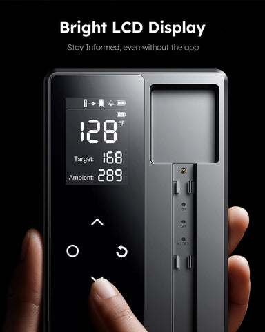 AYMDKI app interface shows real-time temperature for confident cooking