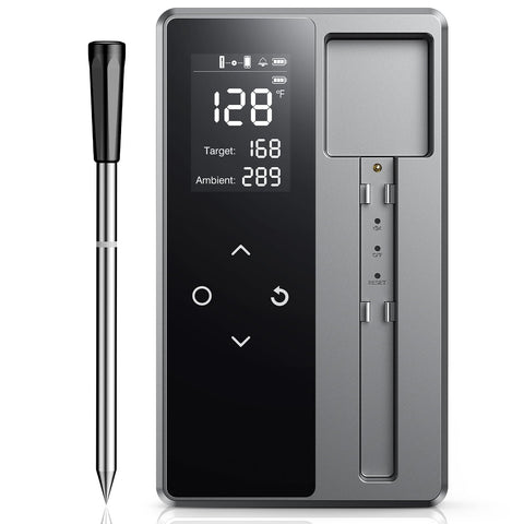 AYMDKI smart wireless thermometer base displays real-time readings for easy monitoring