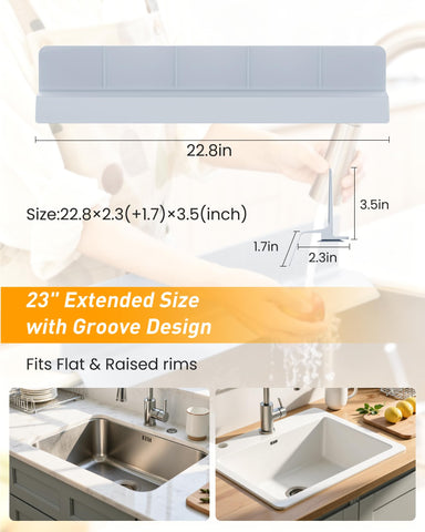 AyNirser countertop splash guard strips shield surfaces from splashes.