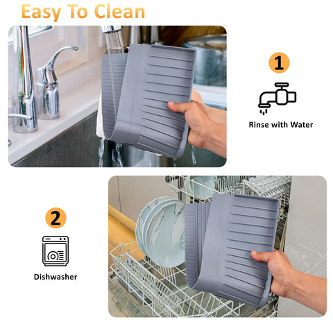 AyNirser protects kitchen and bathroom edges, keeping countertops cleaner and safer.