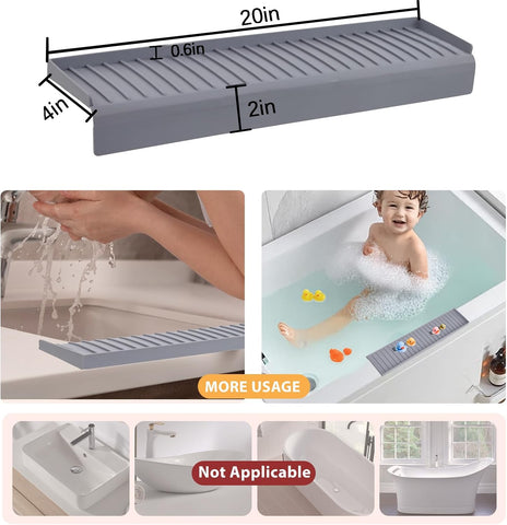 AyNirser provides flexible-fit design with cutting lines for precise sink compatibility.