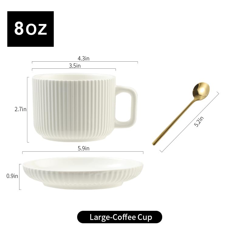 AYUCIA elegant table presentation enhances cafe-style beverages at home.