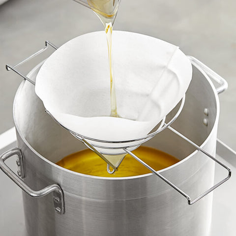 AYUSEB 70 micron non-woven cones designed for heavy frying tasks.