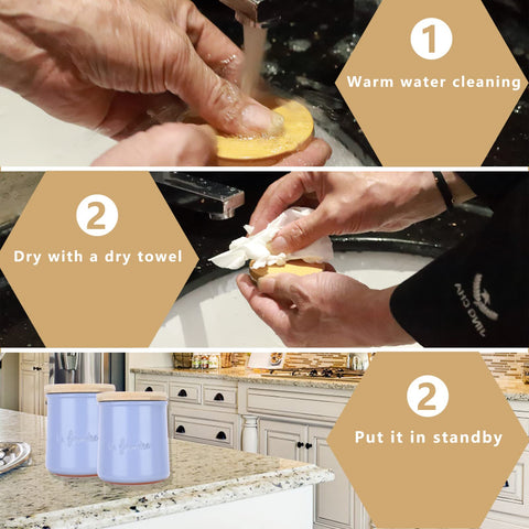 AYUSEB reusable lids help organize pantry items neatly.