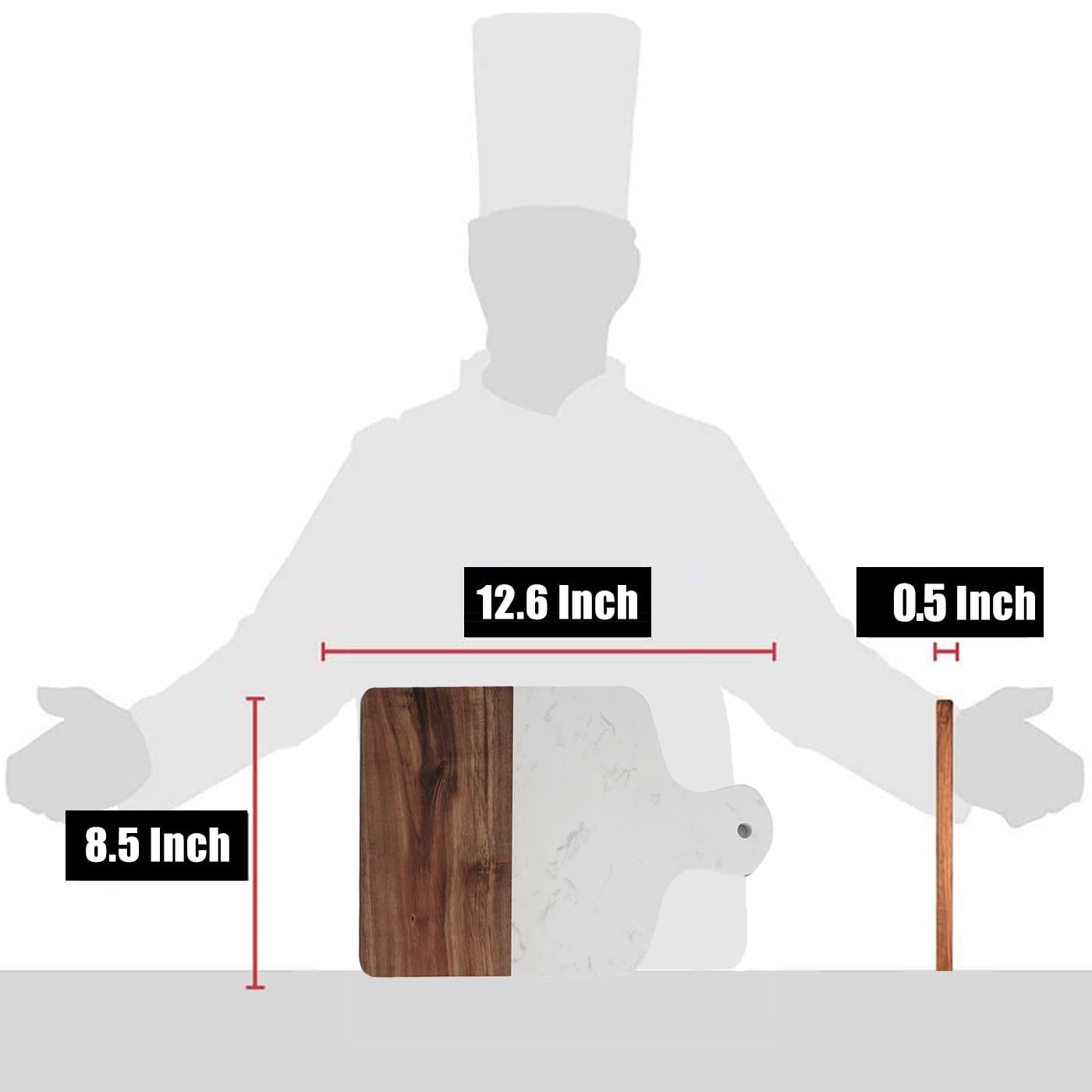 Azauvc cutting board natural wood color variation adds unique character to each piece.