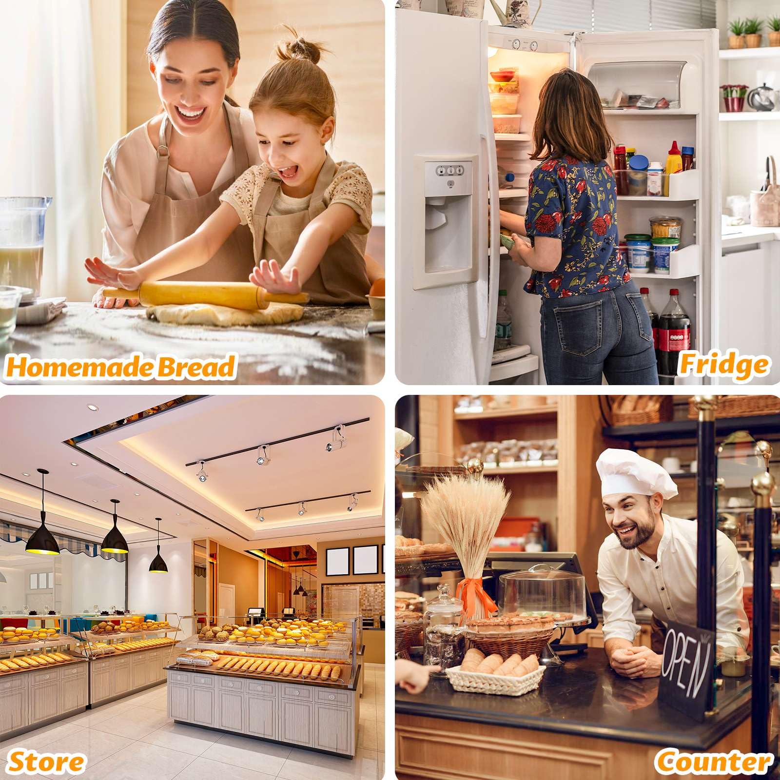 AZLTC beeswax bread bag freezer-friendly for up to three months of freshness.
