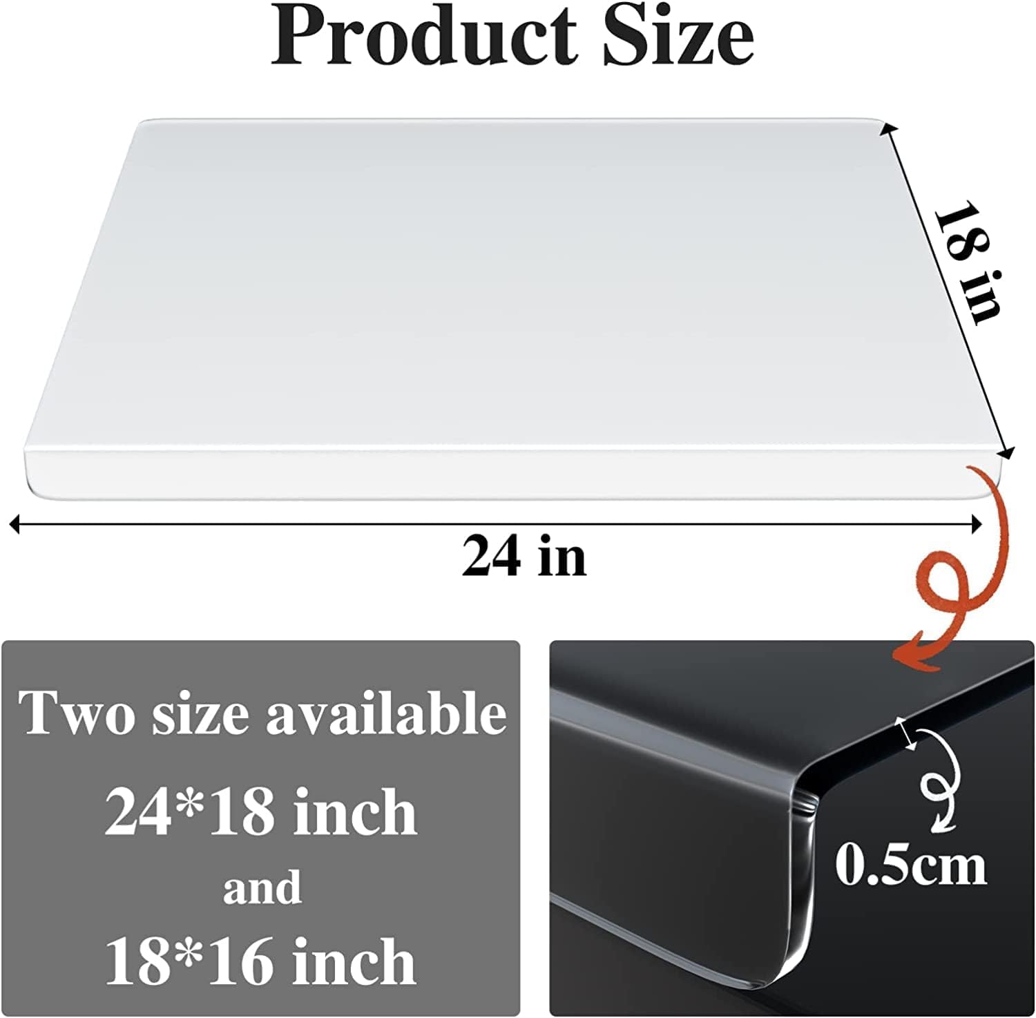 AZM Displays transparent design blends with any kitchen while keeping the board discreet.
