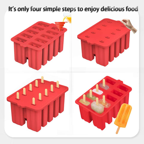 Azonbey BPA-free popsicle molds for safe, reusable ice treats