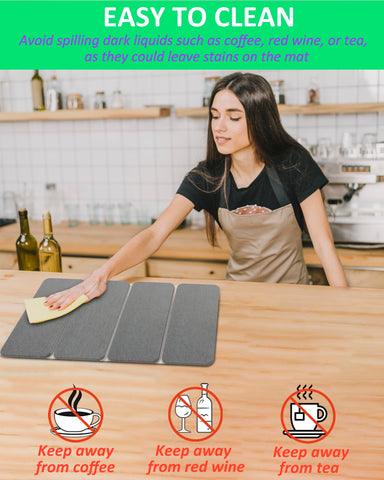 Azorteja drying mat dual-use surface for pots and pet bowls.