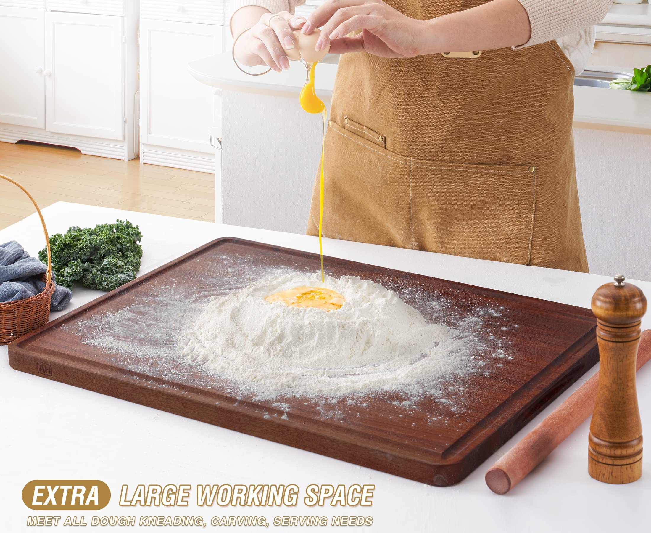 AZRHOM included non-slip mats prevent slipping during chopping