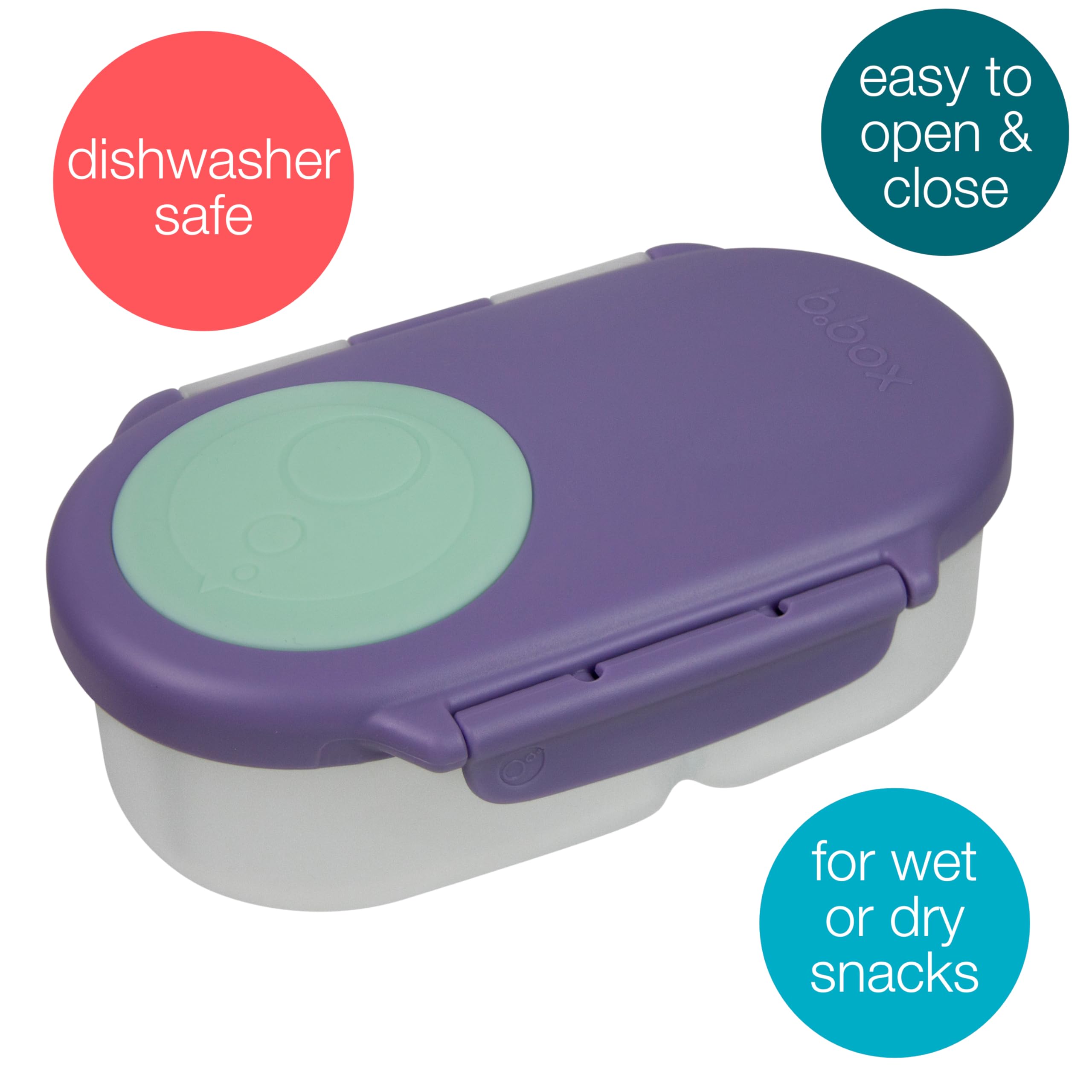 b.box Kid-friendly grip clips encourage independent opening and access