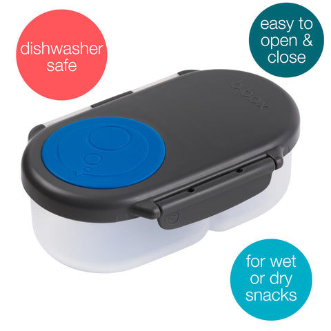 b.box Snack Box large grip clips empower kids to open independently.