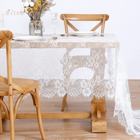 B-COOL tablecloth used as table runner elevates centerpieces