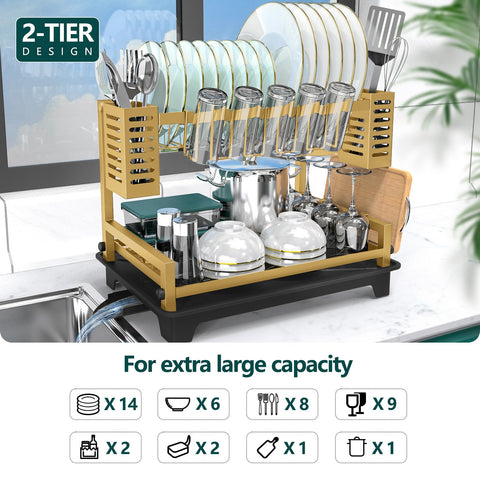 B-Land drainboard shows automatic drainage for dry counters.
